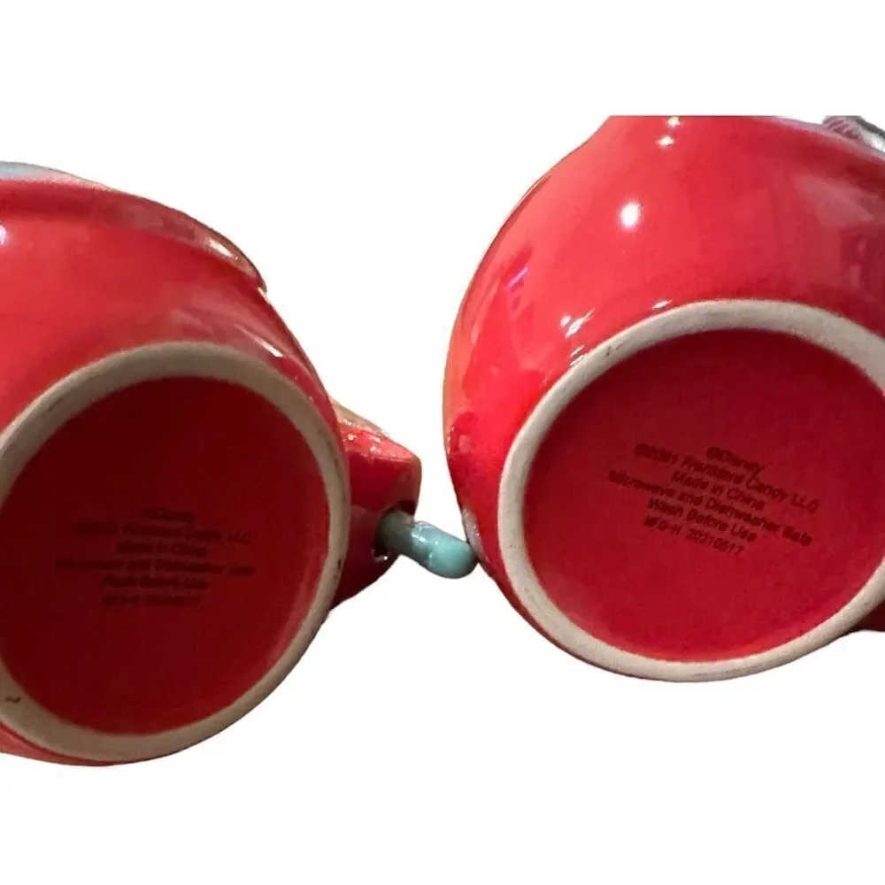 Disney Mickey and Minnie Mouse Red Ceramic Christmas Mug 2021.